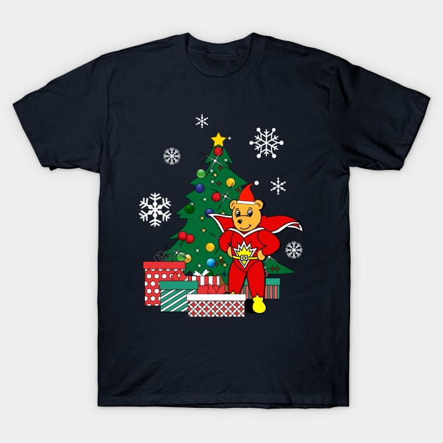 SuperTed Around The Christmas Tree T-Shirt by Nova5